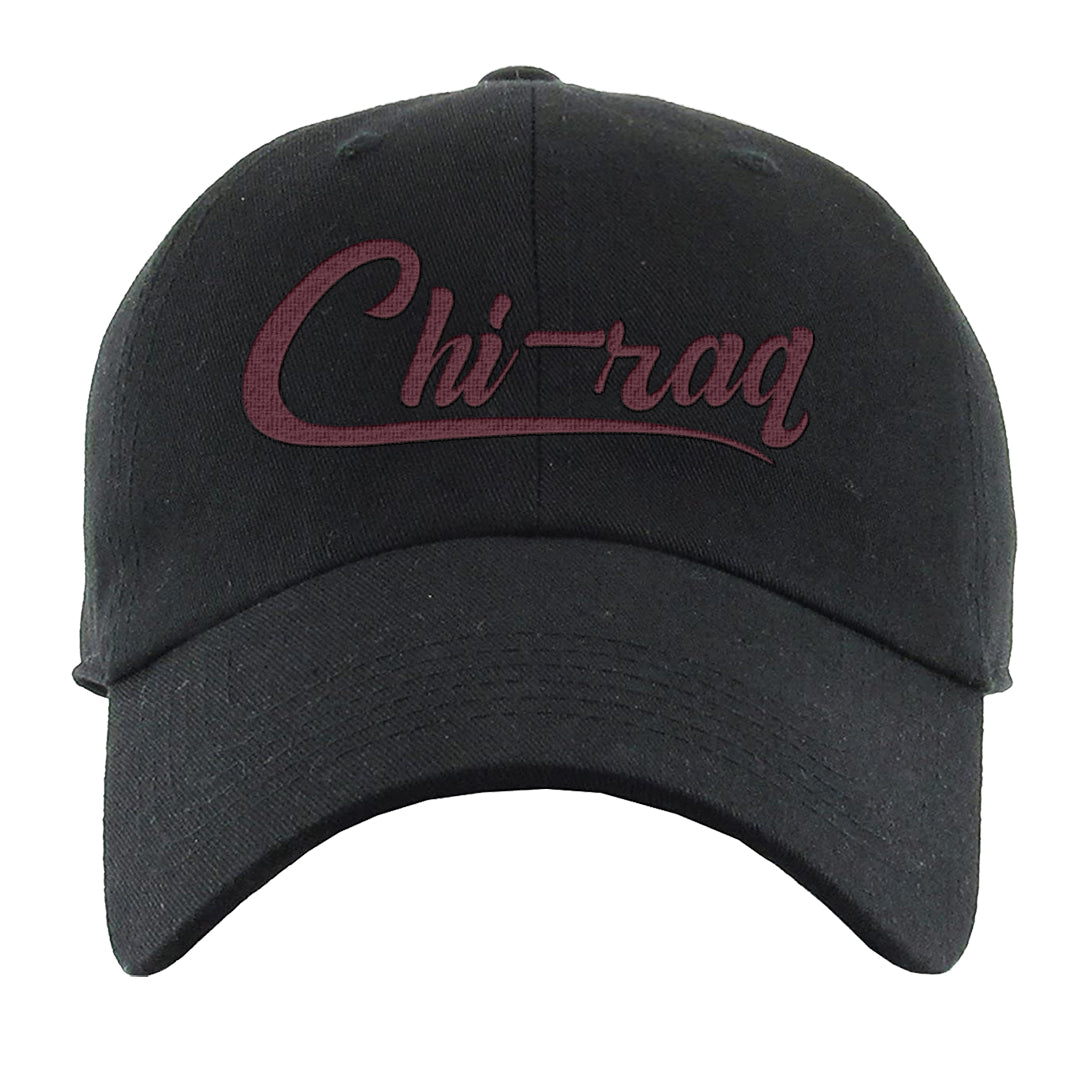 Team Red Gum AF 1s Dad Hat | Chiraq, Black