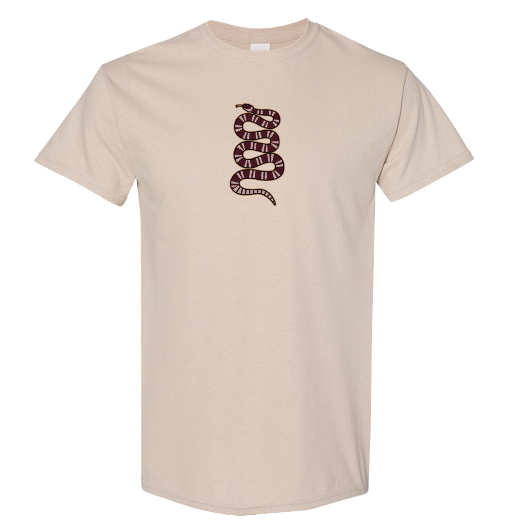 Team Red Gum AF 1s T Shirt | Coiled Snake, Sand