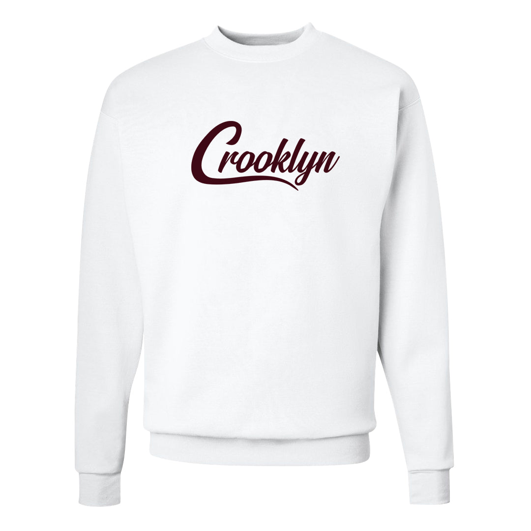 Team Red Gum AF 1s Crewneck Sweatshirt | Crooklyn, White