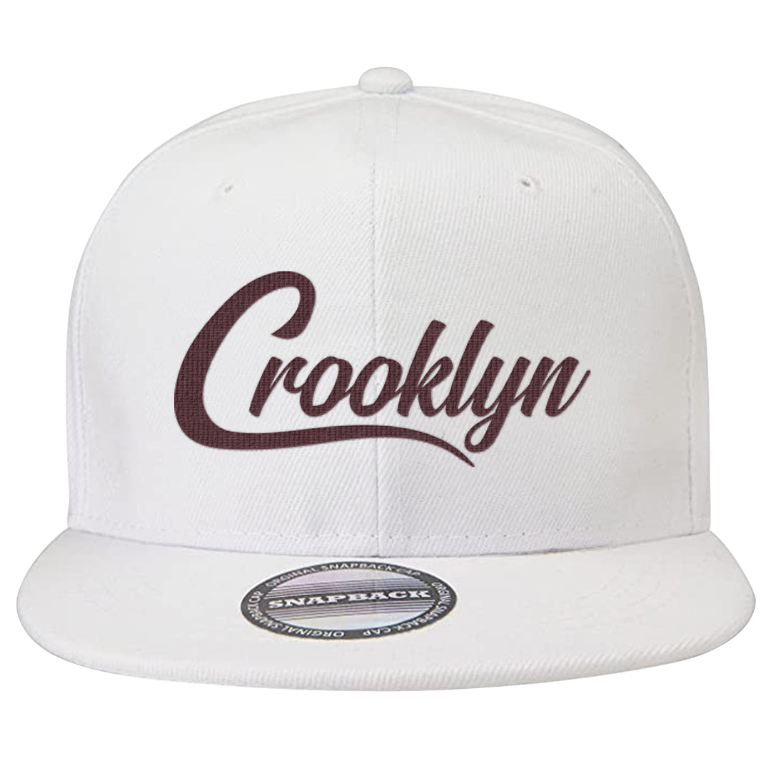 Team Red Gum AF 1s Snapback Hat | Crooklyn, White