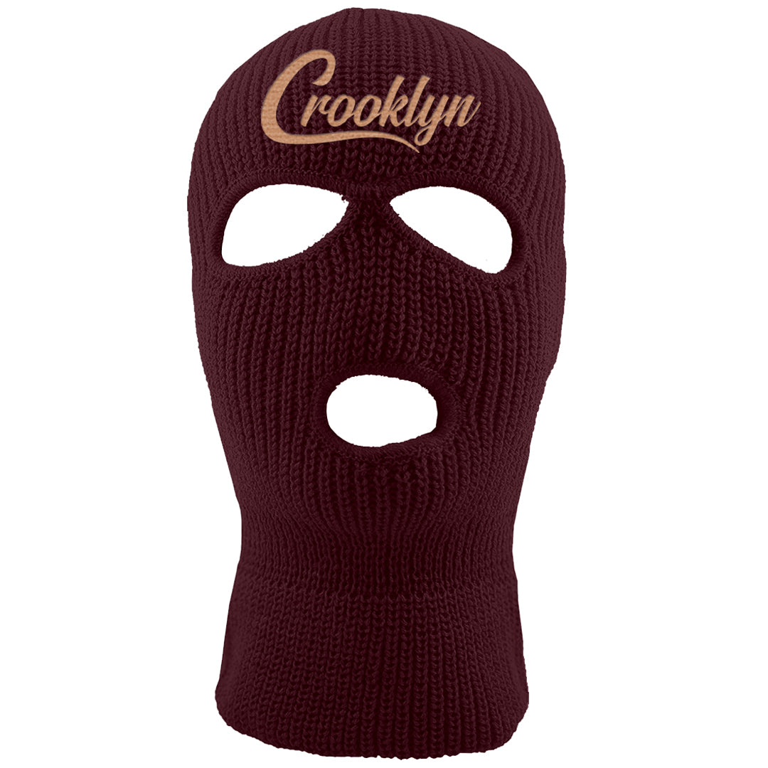 Team Red Gum AF 1s Ski Mask | Crooklyn, Maroon