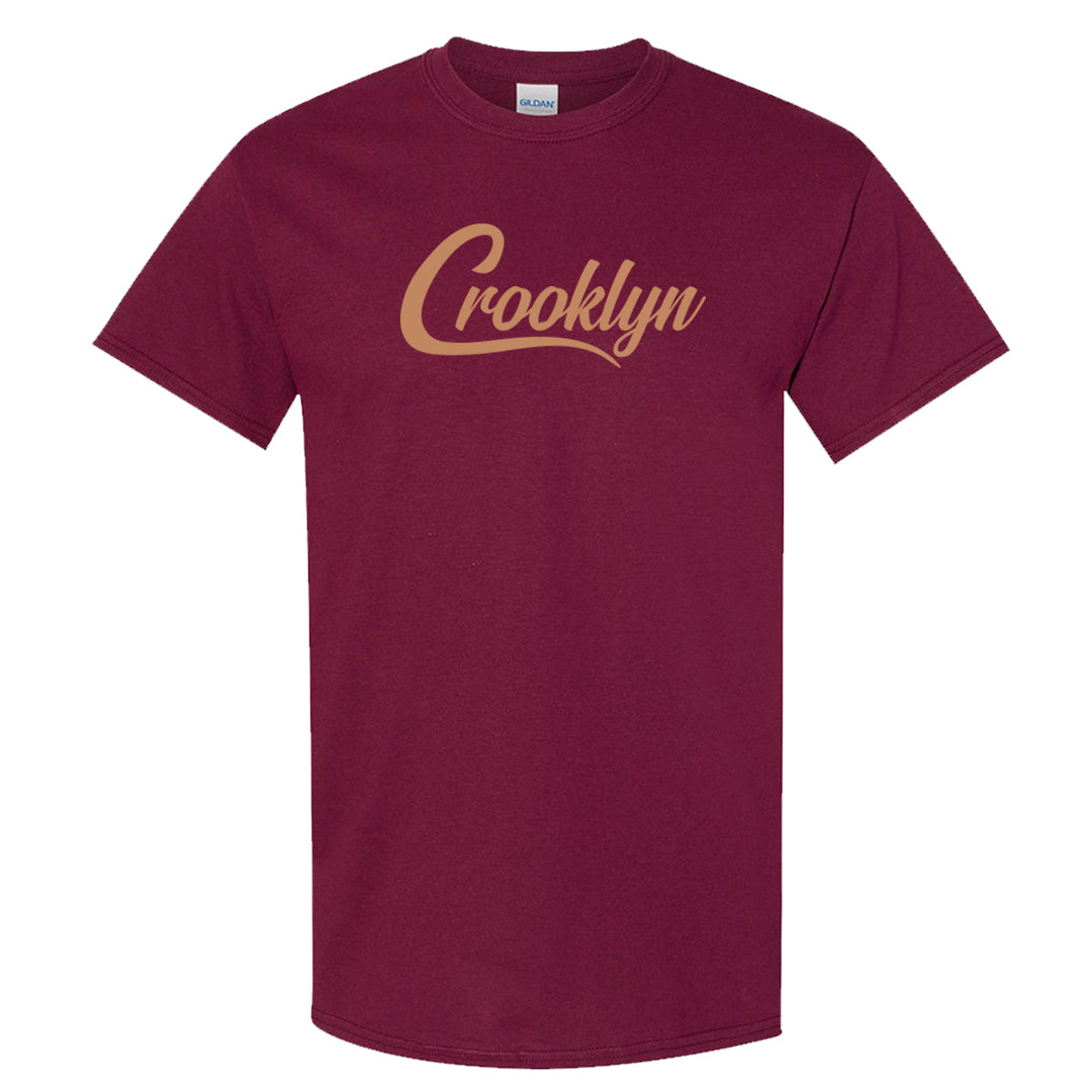 Team Red Gum AF 1s T Shirt | Crooklyn, Maroon