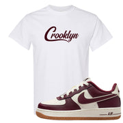 Team Red Gum AF 1s T Shirt | Crooklyn, White