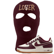 Team Red Gum AF 1s Ski Mask | Lover, Maroon