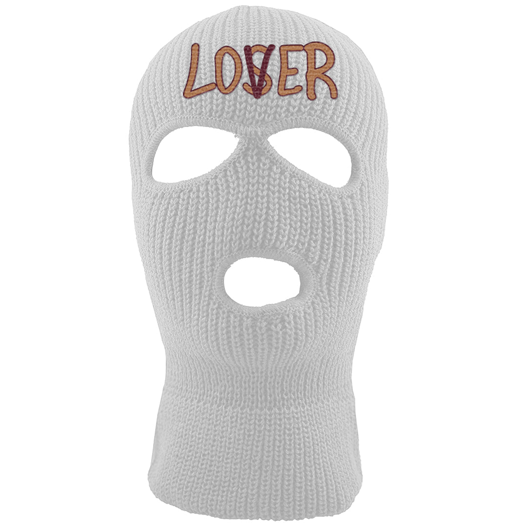 Team Red Gum AF 1s Ski Mask | Lover, White