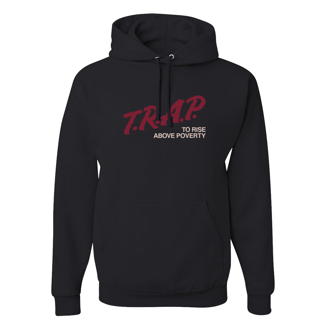 Team Red Gum AF 1s Hoodie | Trap To Rise Above Poverty, Black