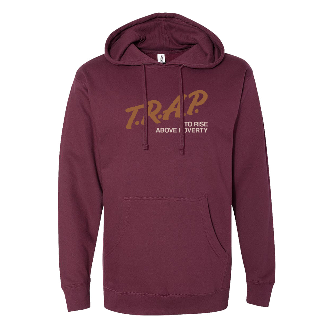 Team Red Gum AF 1s Hoodie | Trap To Rise Above Poverty, Maroon