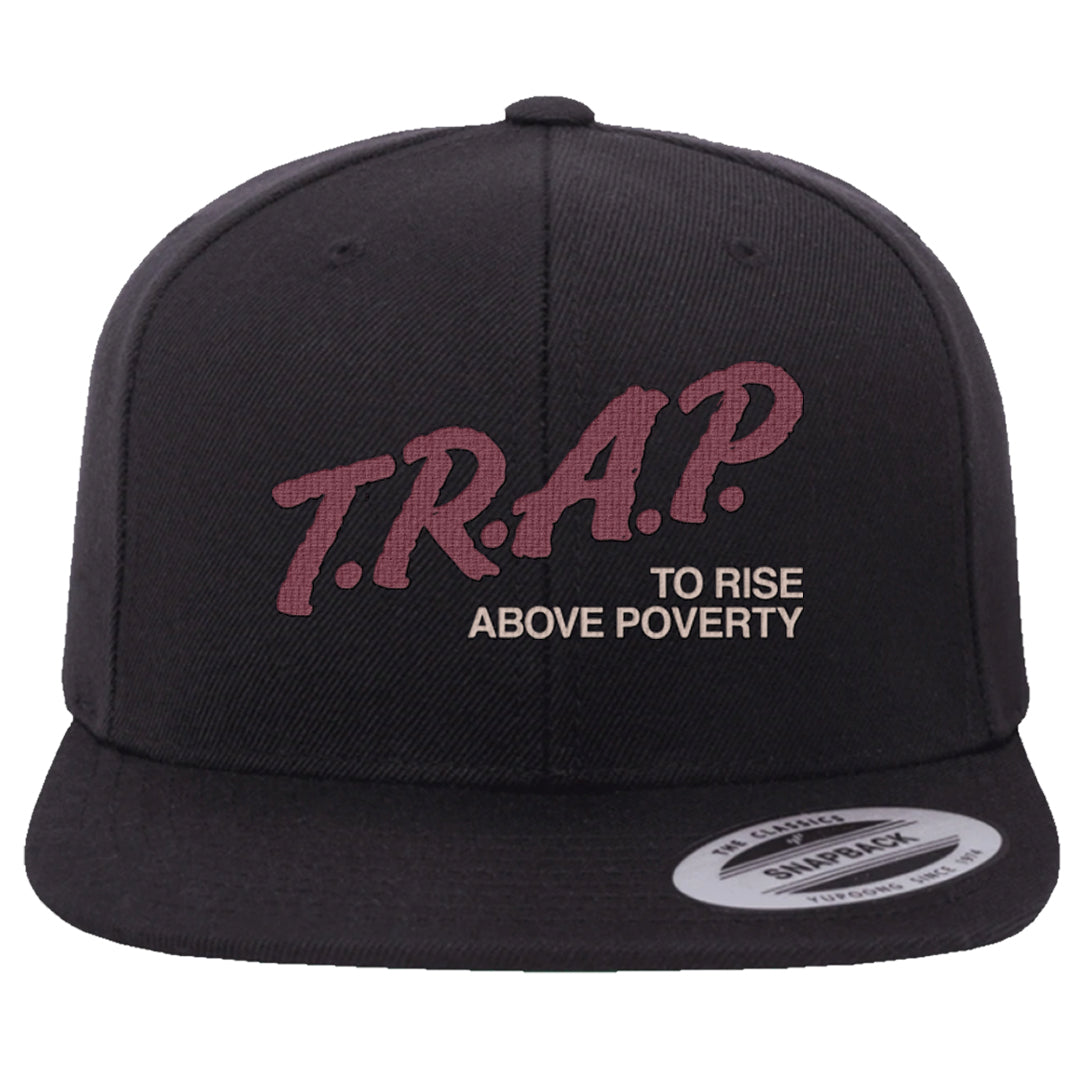 Team Red Gum AF 1s Snapback Hat | Trap To Rise Above Poverty, Black