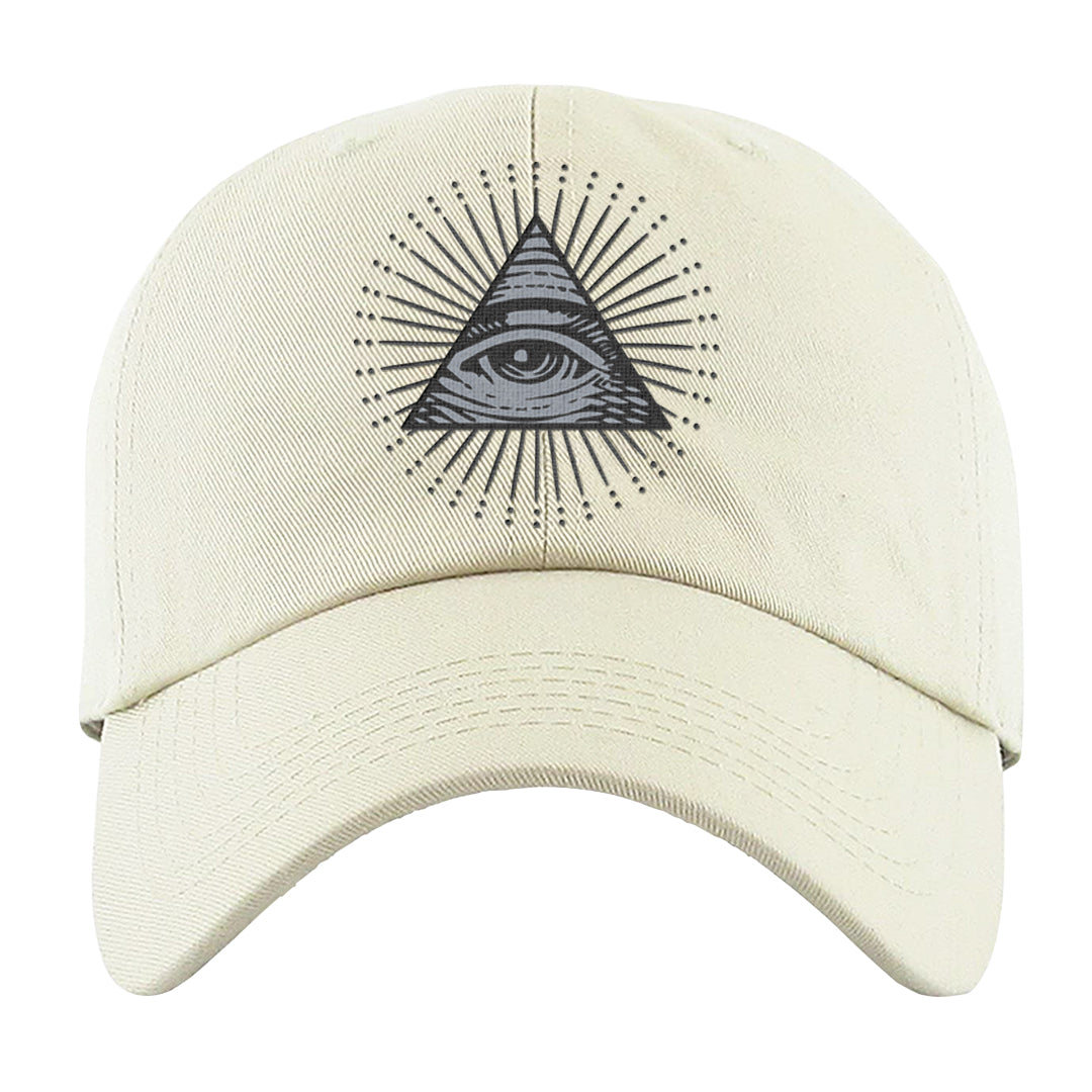 White Python AF 1s Dad Hat | All Seeing Eye, White