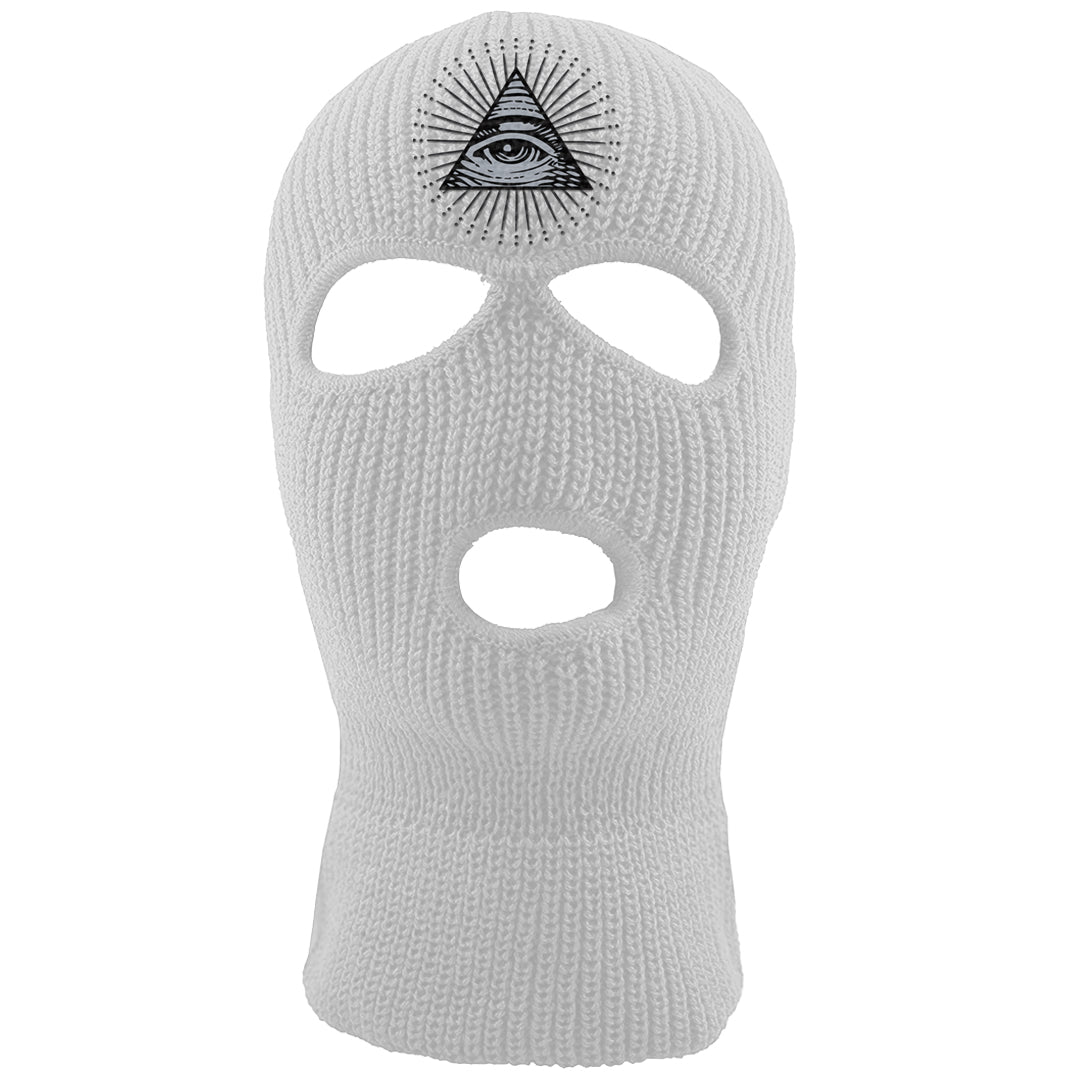 White Python AF 1s Ski Mask | All Seeing Eye, White