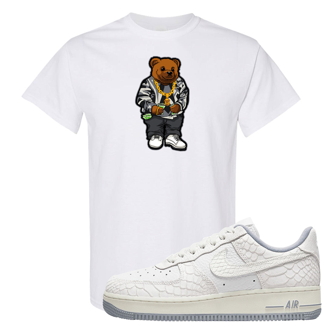 White Python AF 1s T Shirt | Sweater Bear, White