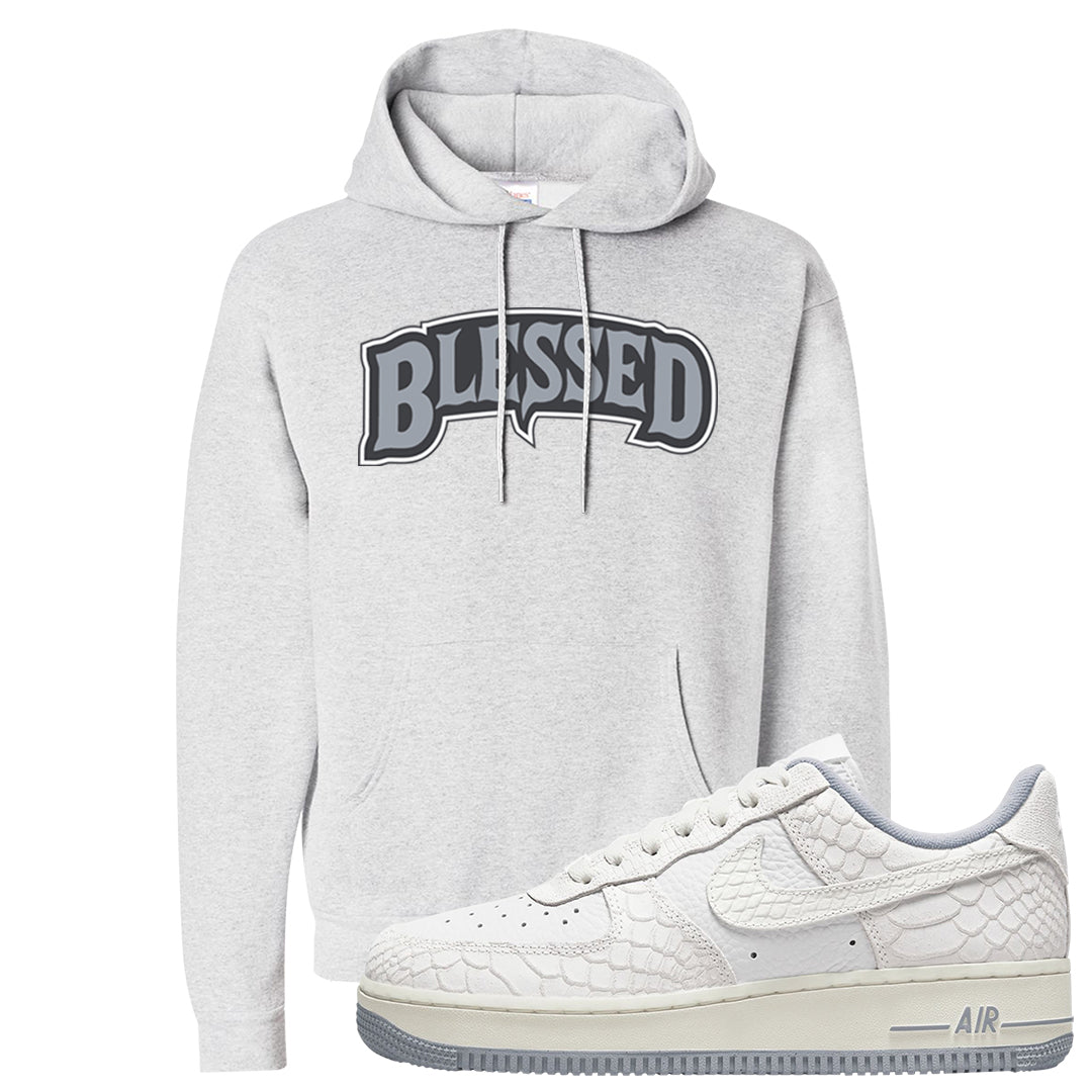 White Python AF 1s Hoodie | Blessed Arch, Ash