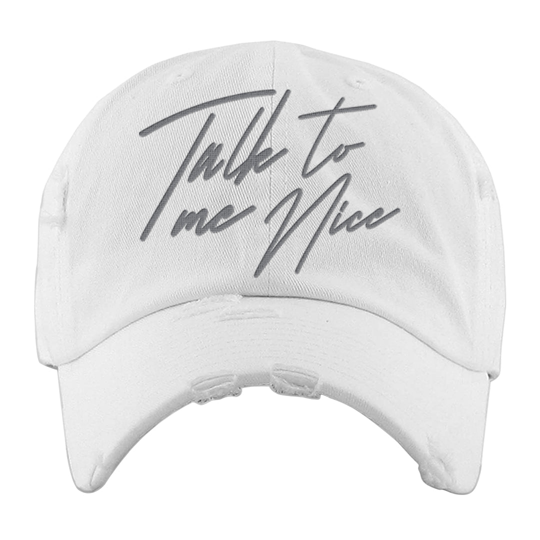 White Python AF 1s Distressed Dad Hat | Talk To Me Nice, White