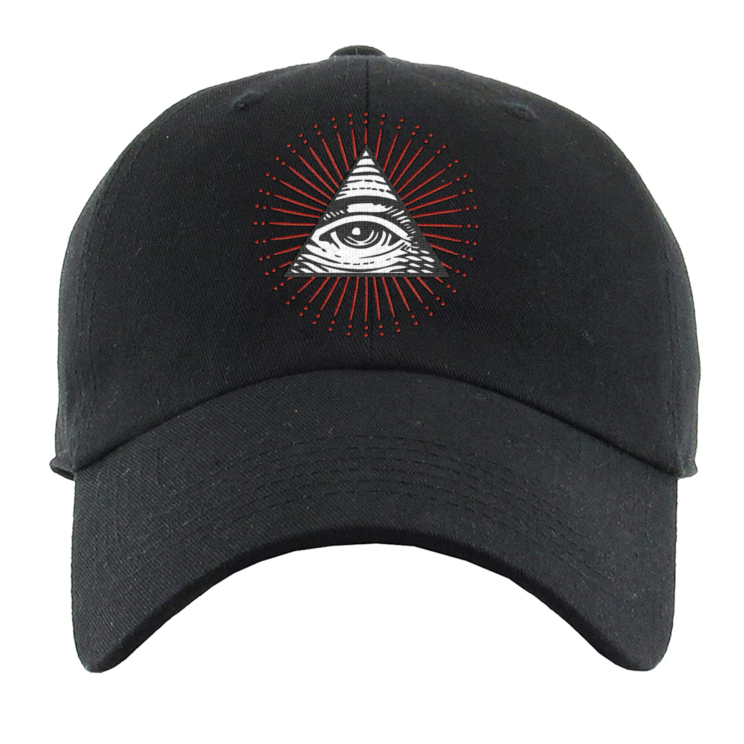 Cherry 11s Dad Hat | All Seeing Eye, Black