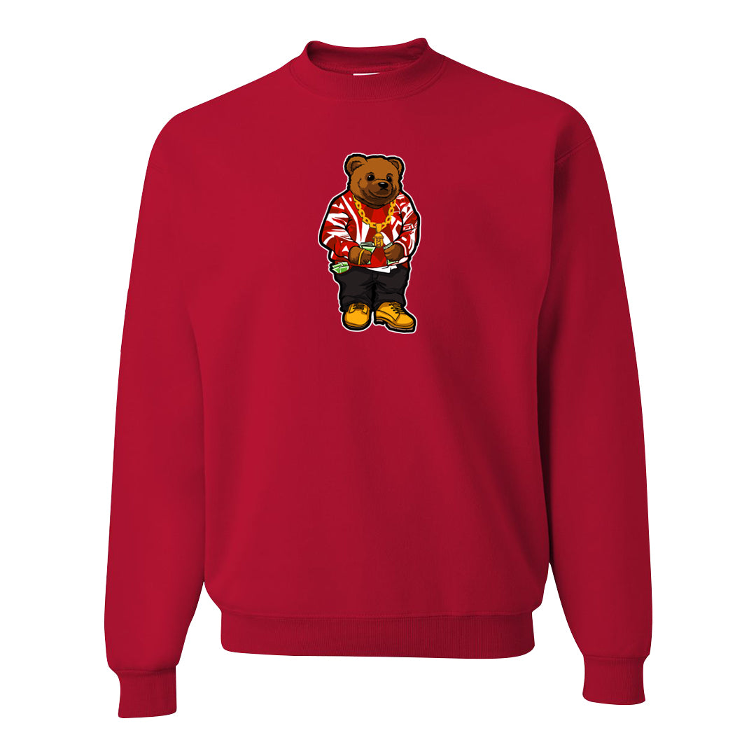Cherry 11s Crewneck Sweatshirt | Sweater Bear, Red