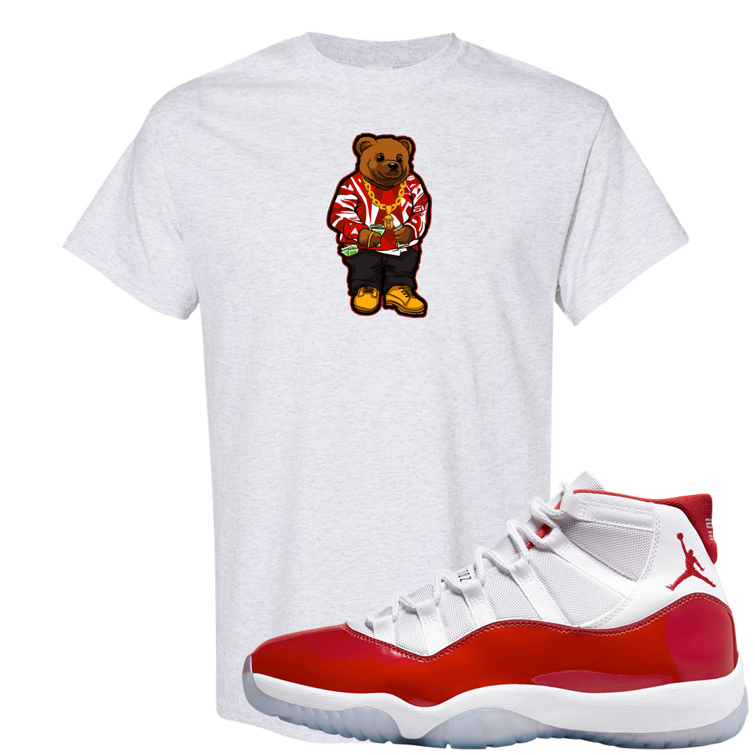 Cherry 11s T Shirt | Sweater Bear, Ash