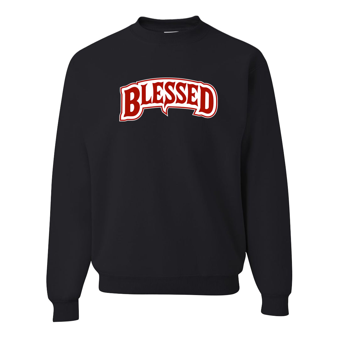 Cherry 11s Crewneck Sweatshirt | Blessed Arch, Black