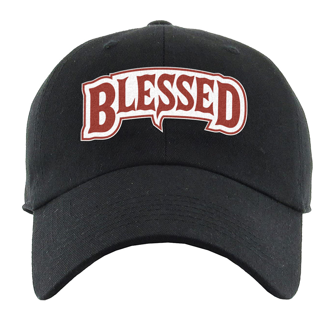 Cherry 11s Dad Hat | Blessed Arch, Black