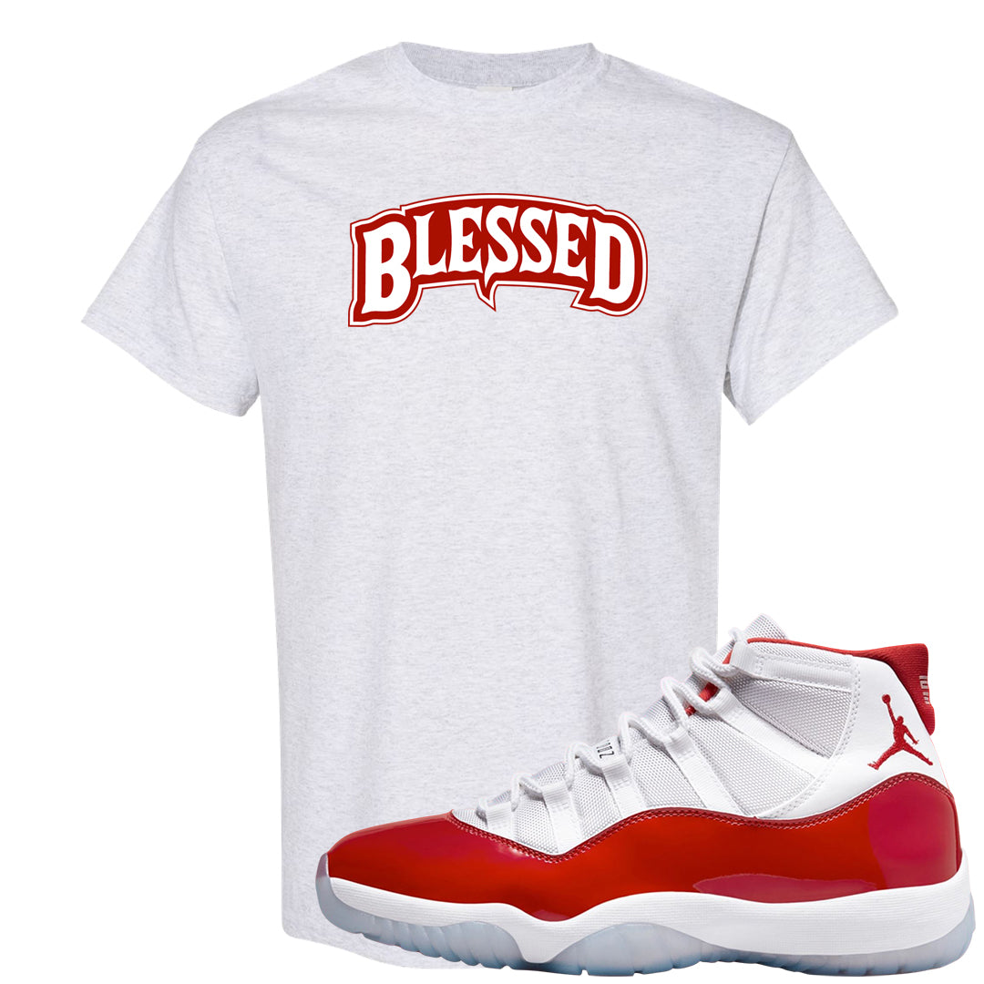 Cherry 11s T Shirt | Blessed Arch, Ash