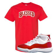 Cherry 11s T Shirt | Blessed Arch, Red