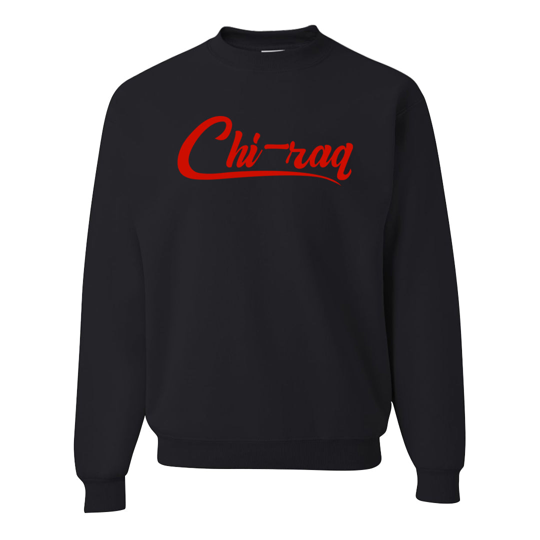 Cherry 11s Crewneck Sweatshirt | Chiraq, Black