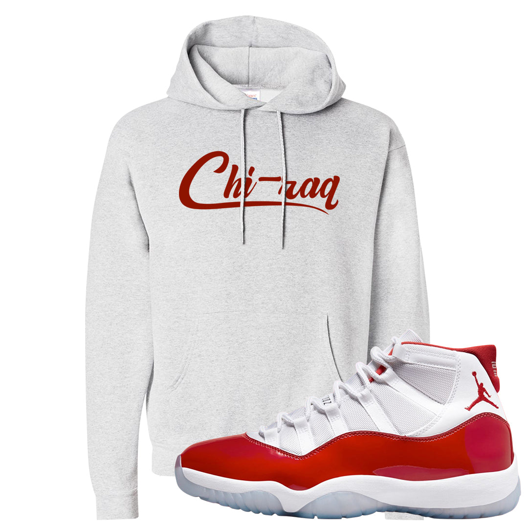 Cherry 11s Hoodie | Chiraq, Ash