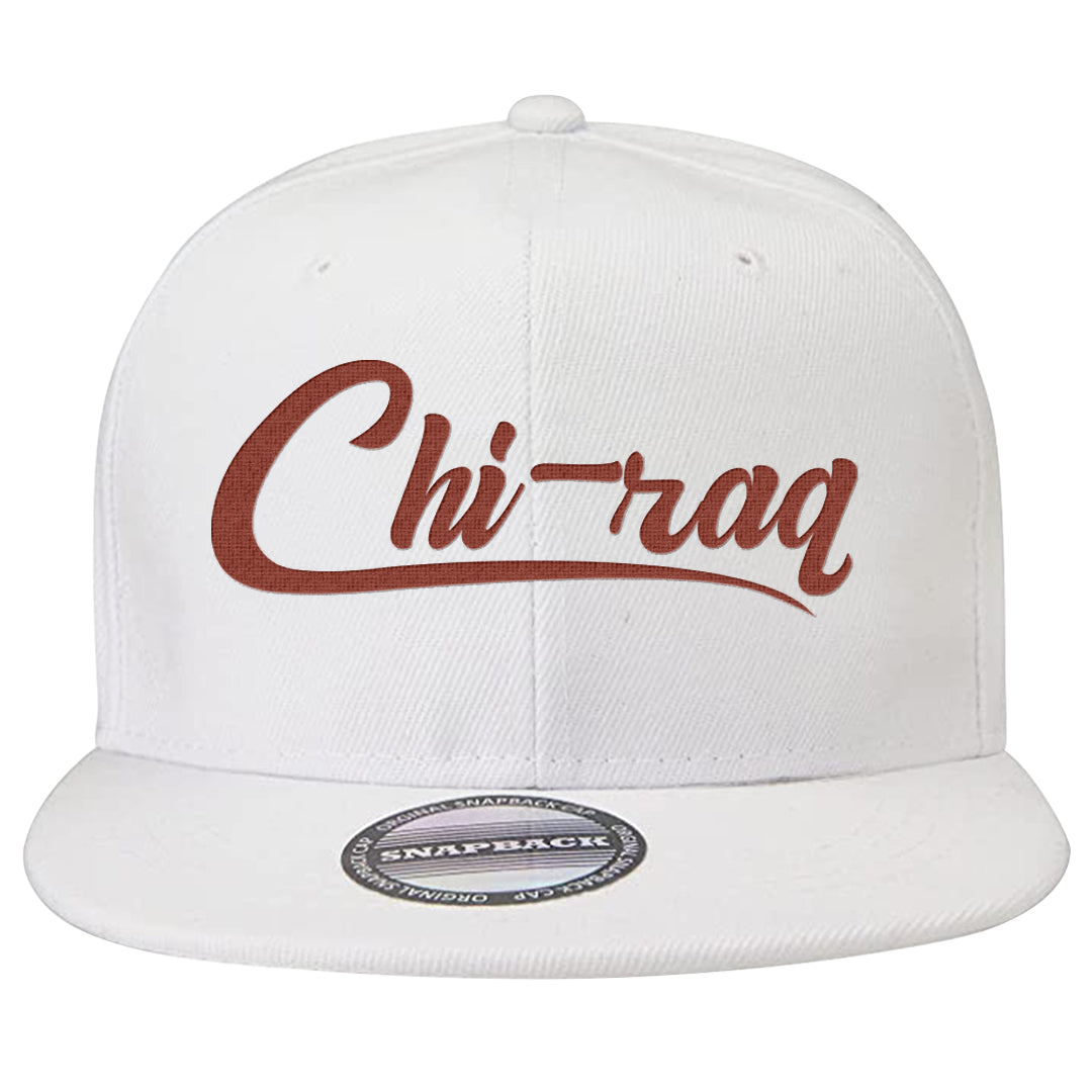 Cherry 11s Snapback Hat | Chiraq, White