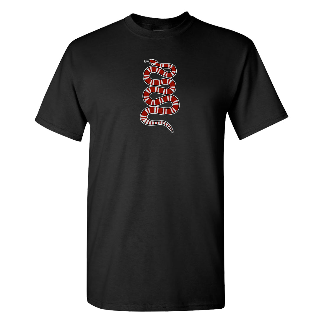 Cherry 11s T Shirt | Coiled Snake, Black