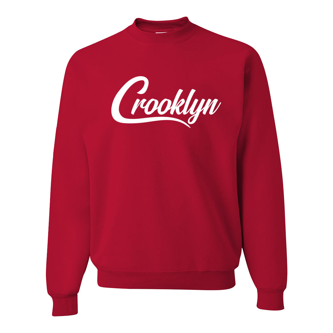 Cherry 11s Crewneck Sweatshirt | Crooklyn, Red
