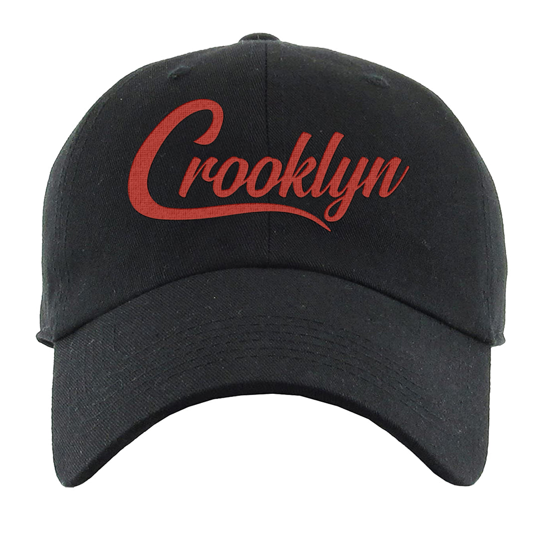 Cherry 11s Dad Hat | Crooklyn, Black
