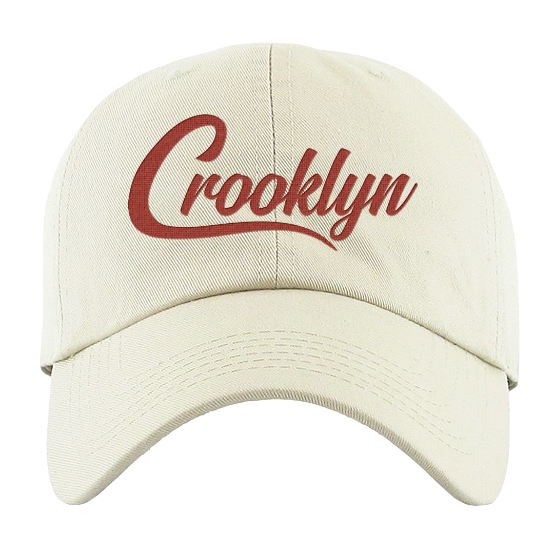Cherry 11s Dad Hat | Crooklyn, White