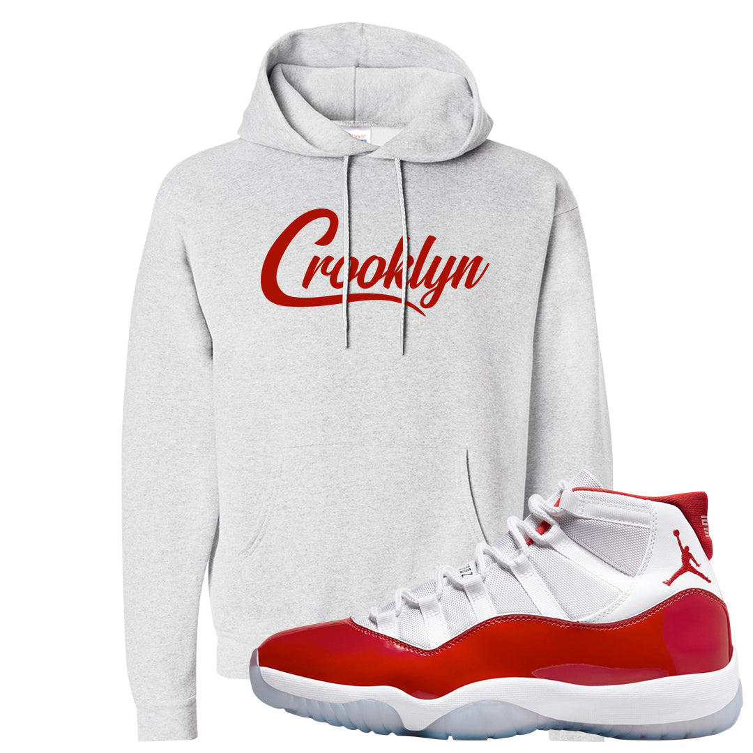 Cherry 11s Hoodie | Crooklyn, Ash