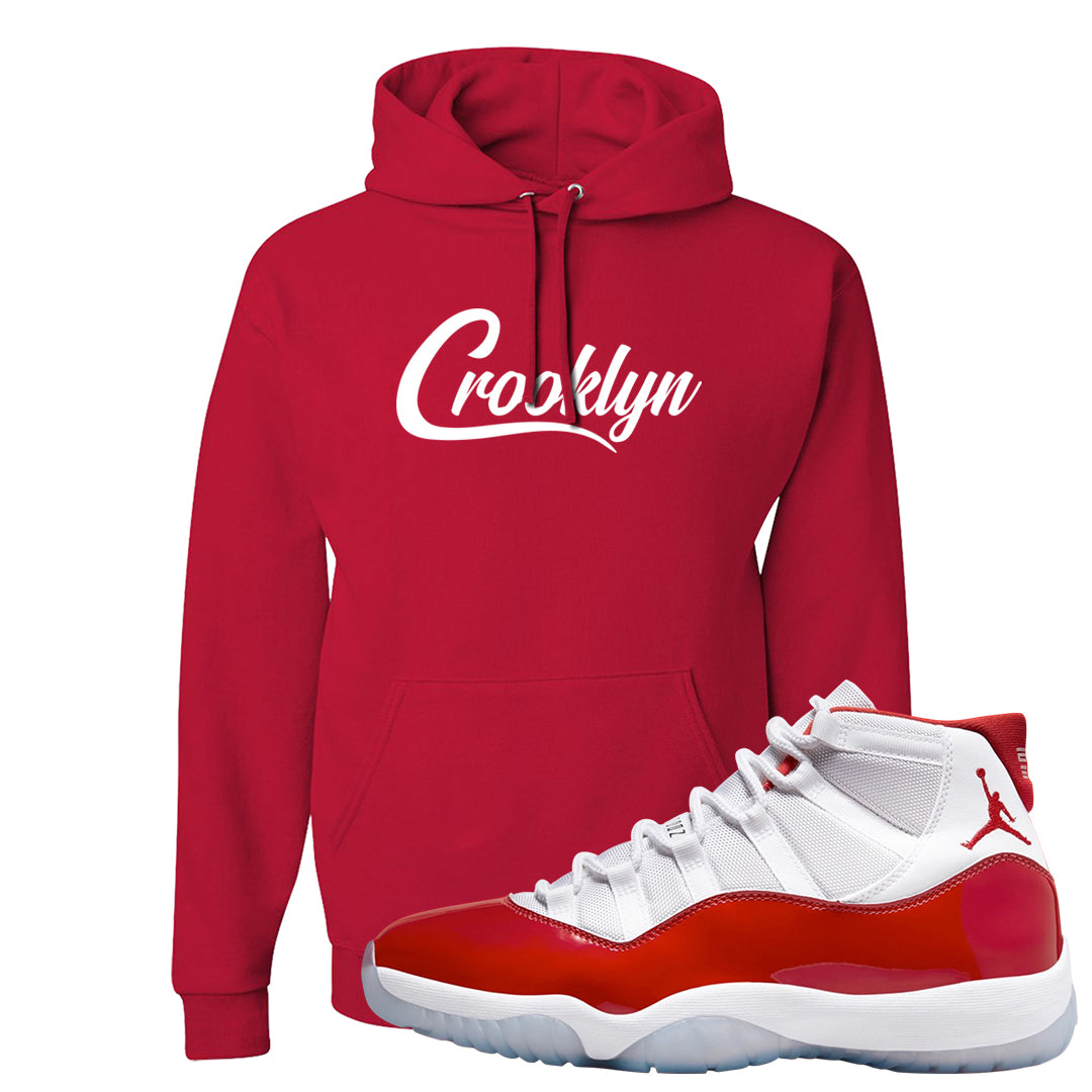 Cherry 11s Hoodie | Crooklyn, Red