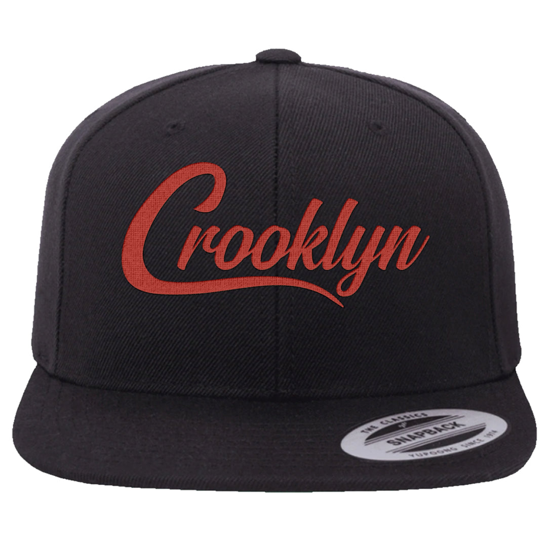 Cherry 11s Snapback Hat | Crooklyn, Black