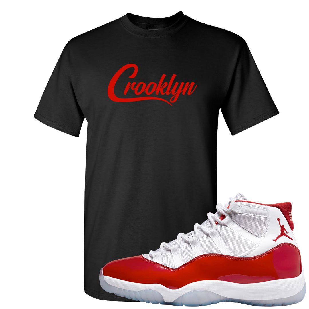 Cherry 11s T Shirt | Crooklyn, Black