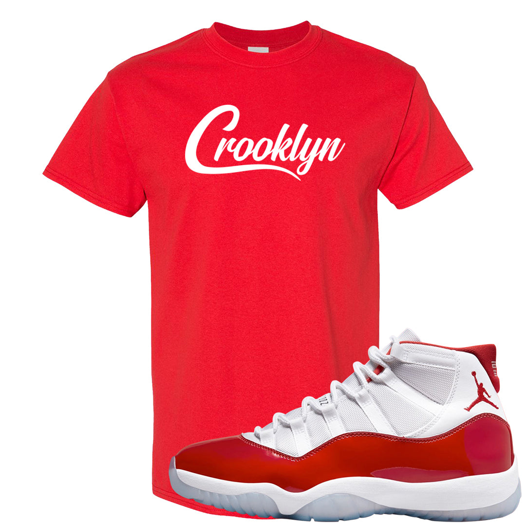 Cherry 11s T Shirt | Crooklyn, Red