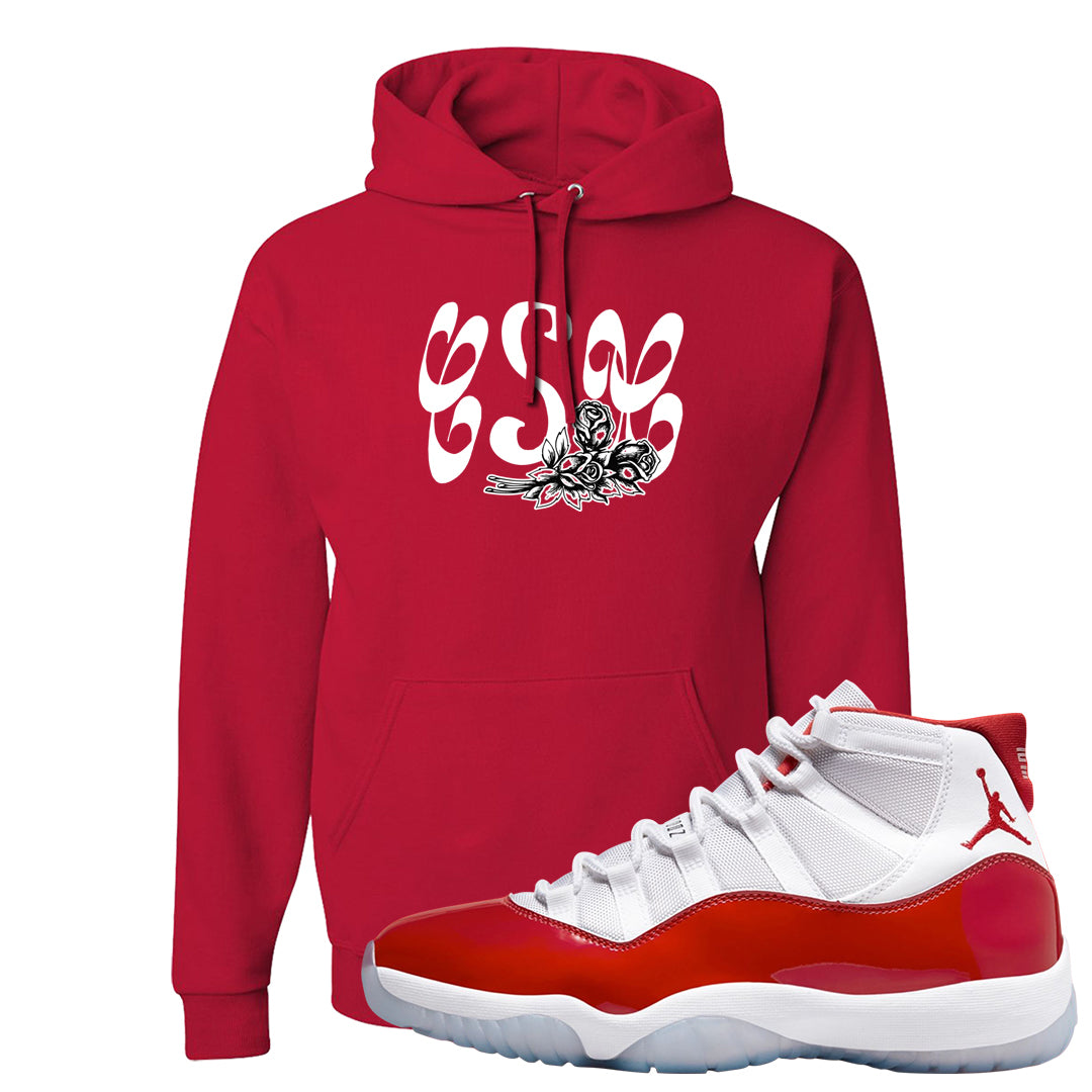 Cherry 11s Hoodie | Certified Sneakerhead, Red