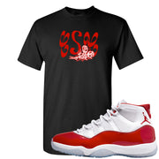 Cherry 11s T Shirt | Certified Sneakerhead, Black