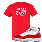 Cherry 11s T Shirt | Certified Sneakerhead, Red