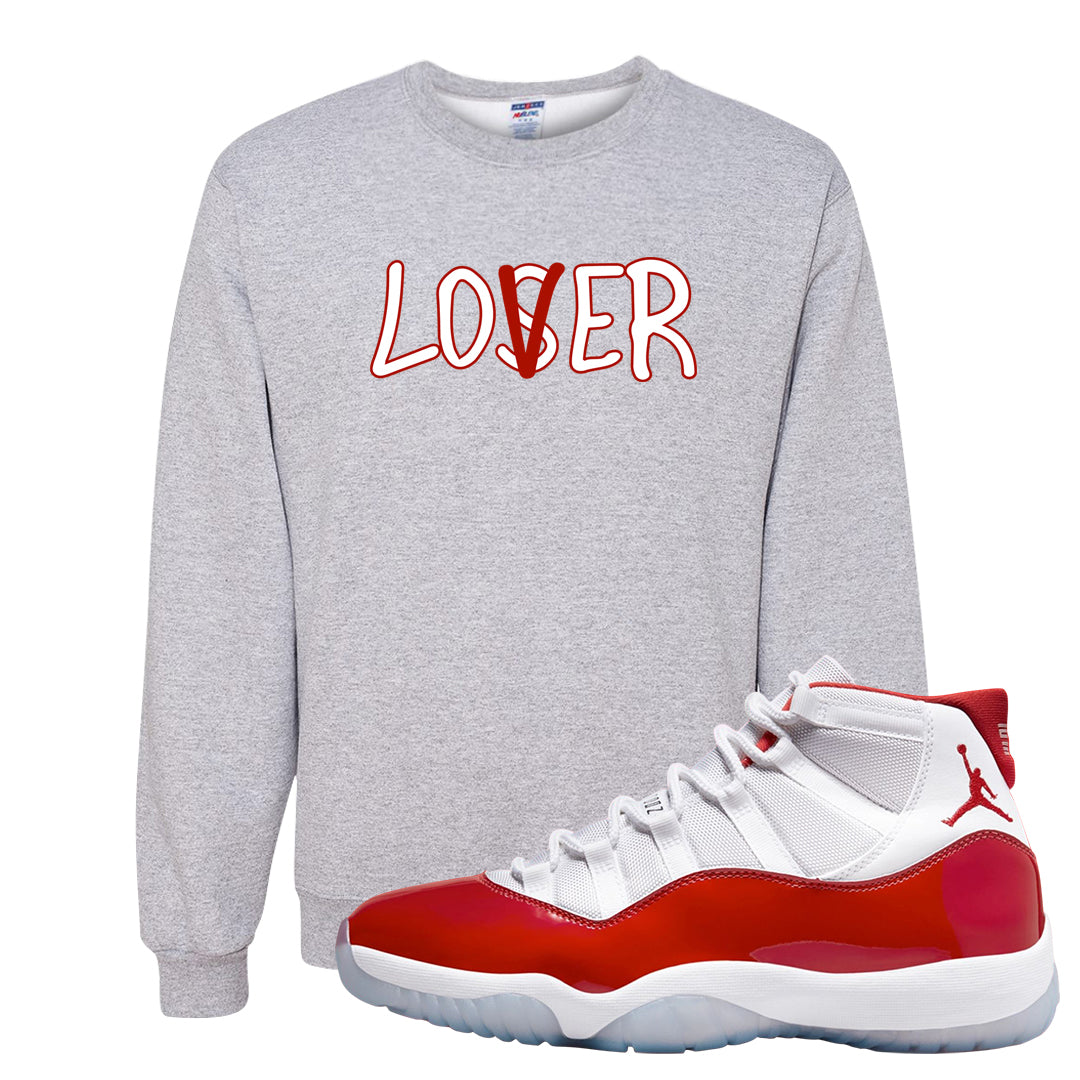 Cherry 11s Crewneck Sweatshirt | Lover, Ash