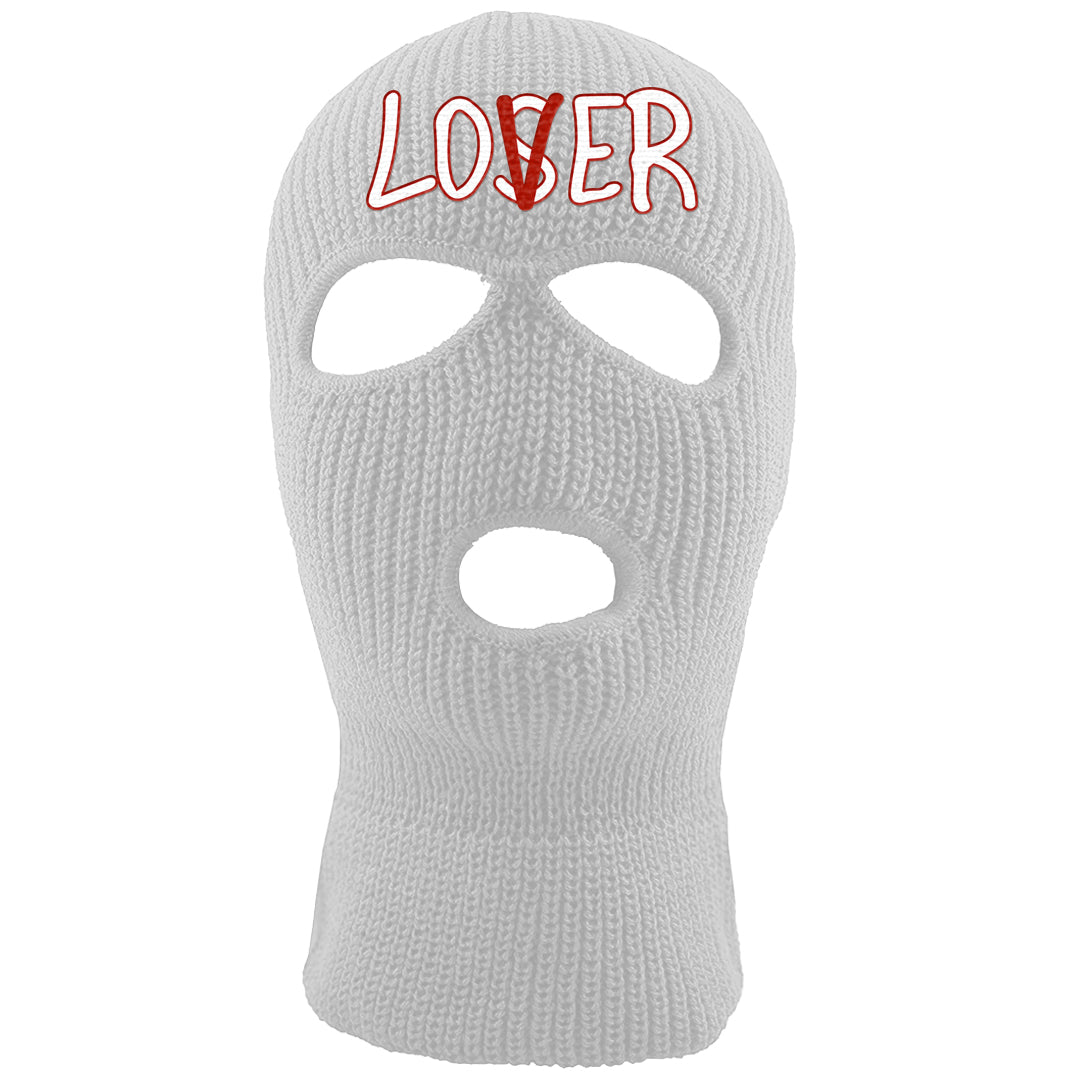 Cherry 11s Ski Mask | Lover, White