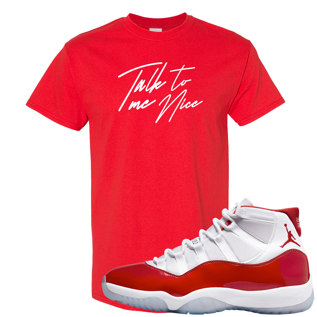 Cherry 11s T Shirt | Talk To Me Nice, Red