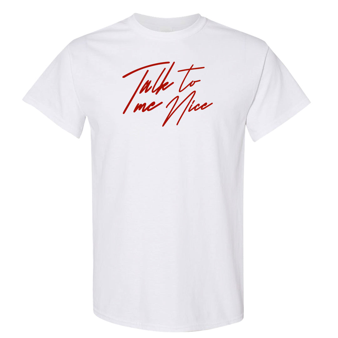 Cherry 11s T Shirt | Talk To Me Nice, White