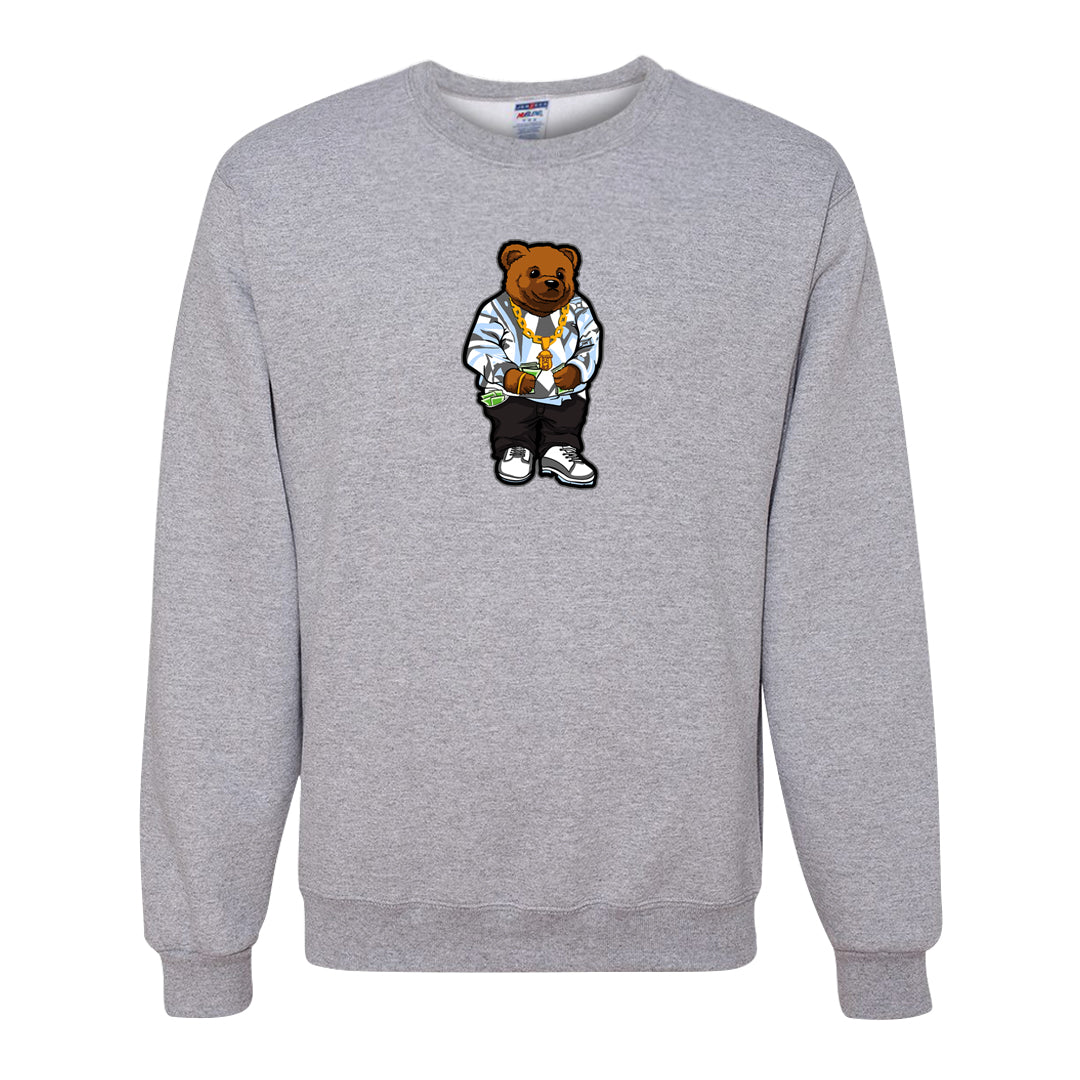 Cement Grey Low 11s Crewneck Sweatshirt | Sweater Bear, Ash