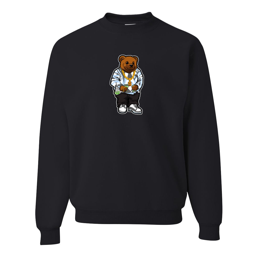 Cement Grey Low 11s Crewneck Sweatshirt | Sweater Bear, Black