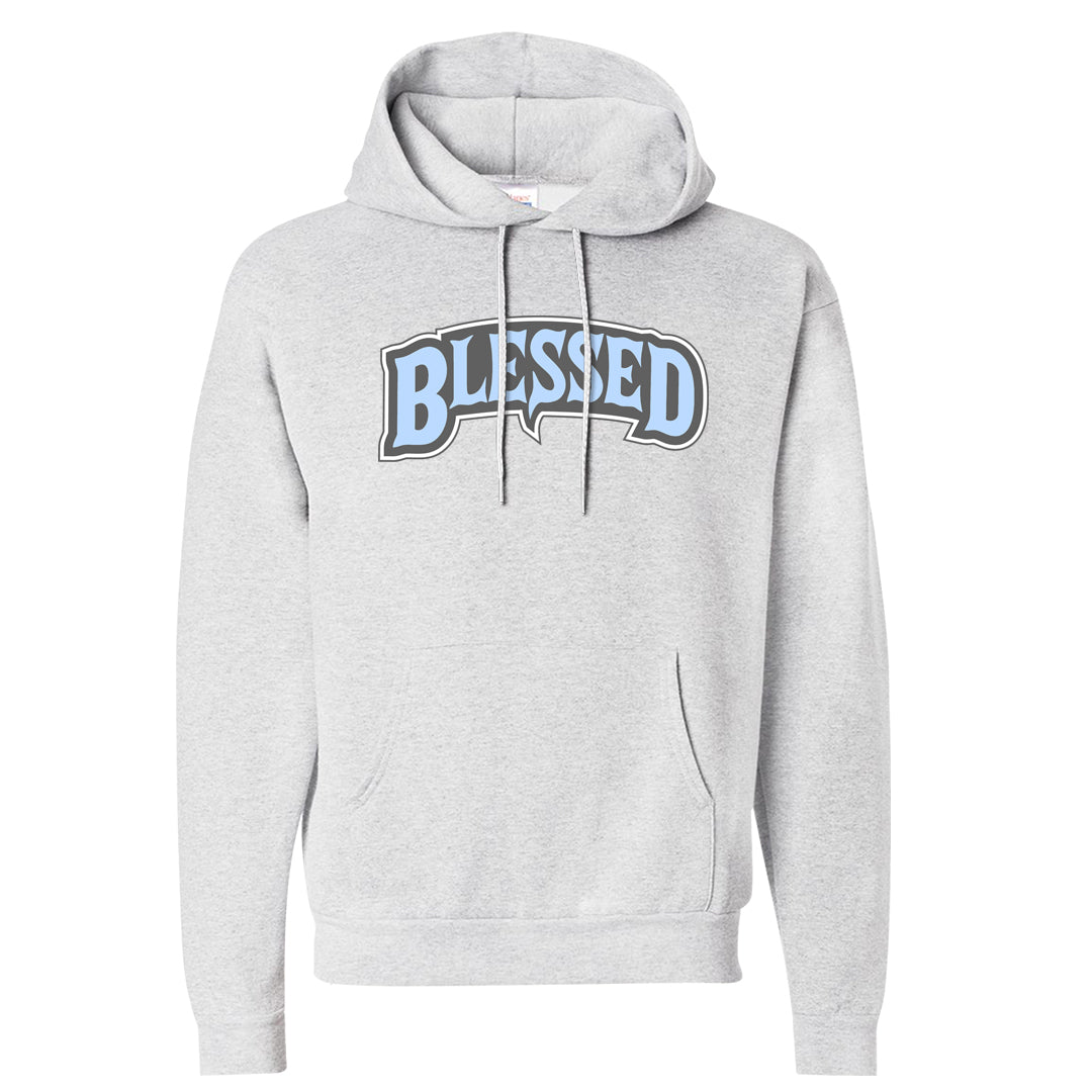 Cement Grey Low 11s Hoodie | Blessed Arch, Ash