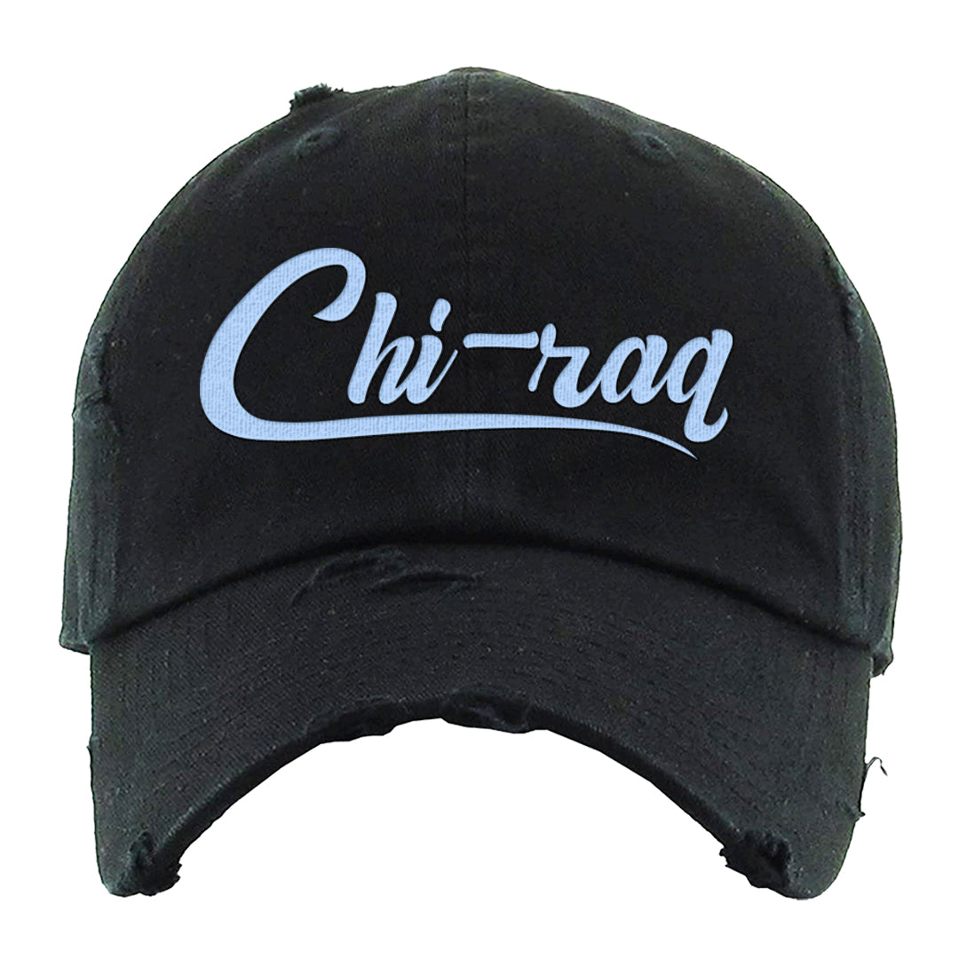 Cement Grey Low 11s Distressed Dad Hat | Chiraq, Black