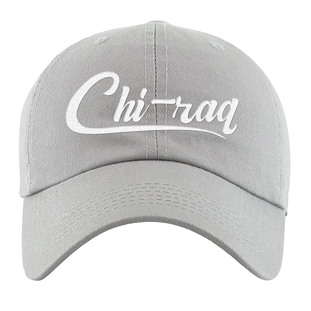 Cement Grey Low 11s Dad Hat | Chiraq, Light Gray