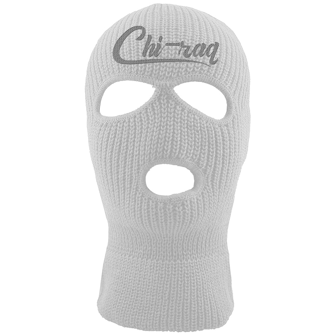 Cement Grey Low 11s Ski Mask | Chiraq, White