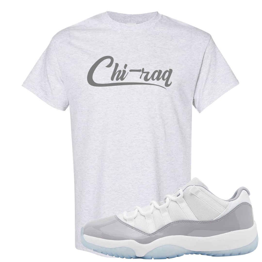 Cement Grey Low 11s T Shirt | Chiraq, Ash